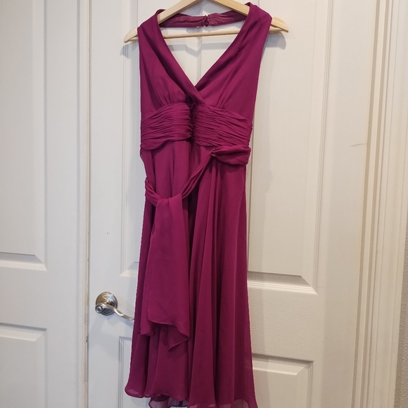 Maggie London Silk Halter Dress size 10P - Picture 3 of 4